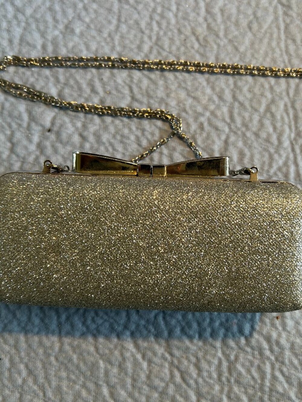 Camille Silver Colored Clutch